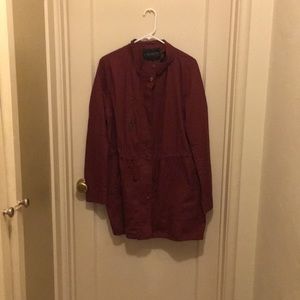 Maroon utility jacket